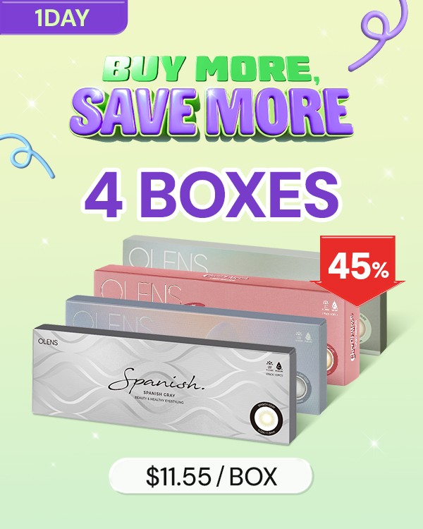 [4Boxes] 1Day Bundle Kit - 1Day, 10lenses/box - image 1