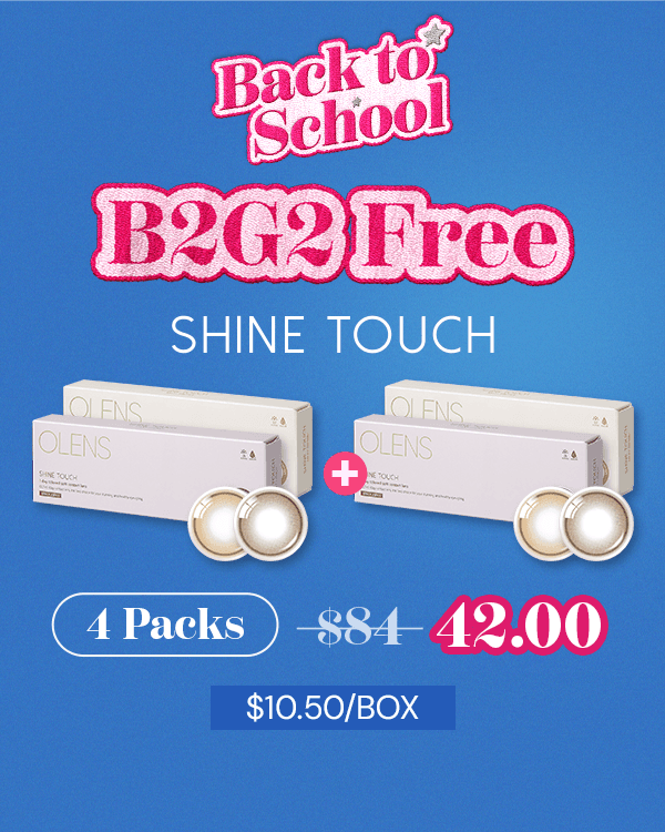 Product: [2+2] Shine Touch 1Day, 1Day, 10lenses/box, rated 4.9 stars, based on 167 reviews, available at $42.00 USD (50% off)
