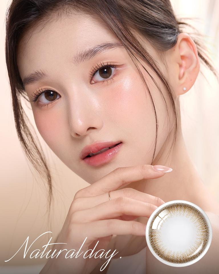 Product: Natural Day Brown (10p), 1Day, 10lenses/box, rated 4.8 stars, based on 29 reviews, available at $9.90 USD (56% off)