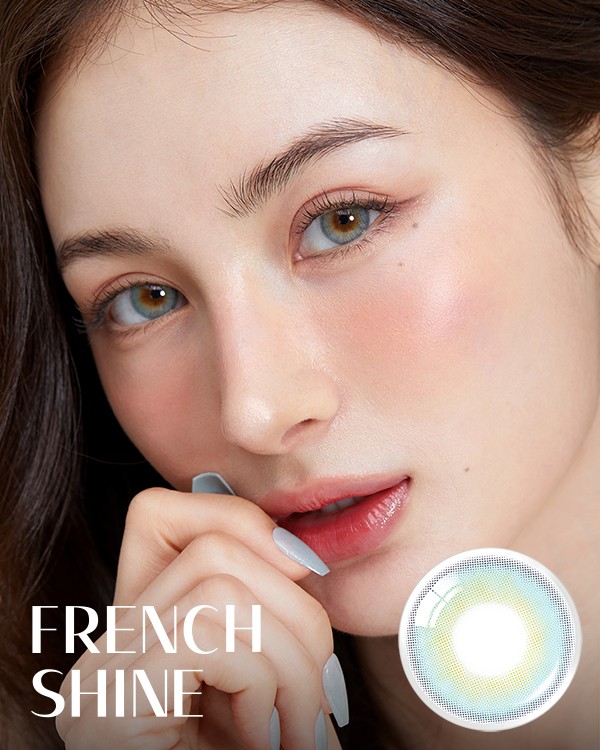 French Shine Aqua (10p) 2+1 - 1Day, 10lenses/box - image 1