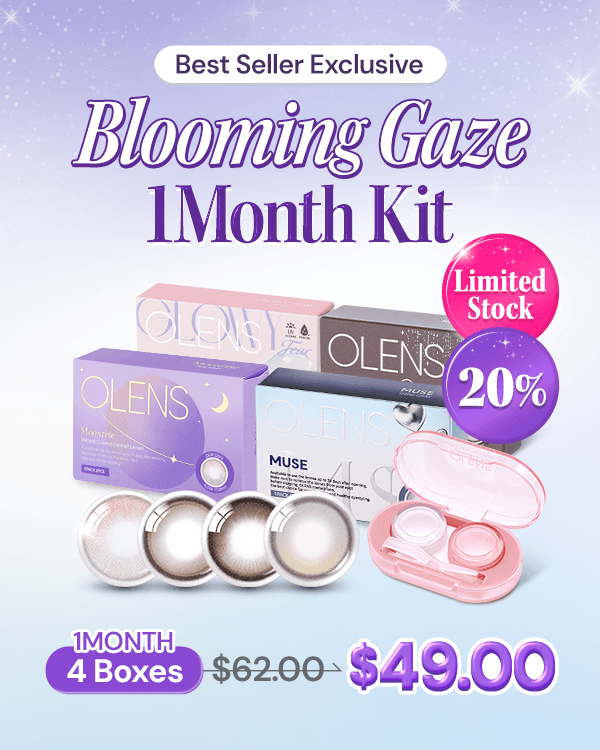 Blooming Gaze 1Month Kit - 1Month, 2lenses/box - image 1