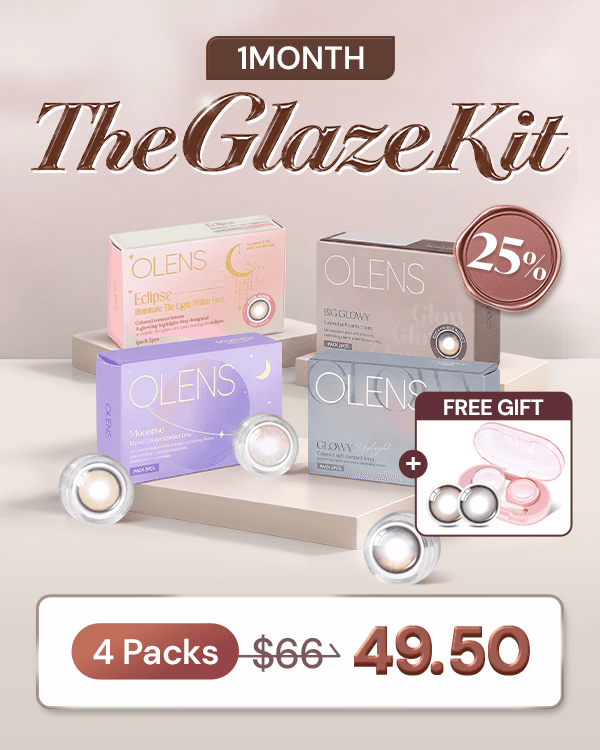 Product: The Glaze 1Month Kit, 1Month, 2lenses/box, rated 4.9 stars, based on 632 reviews, 25% off from list price