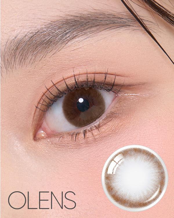 Product: Falling Brown, 1Month, 2lenses/box, rated 4.8 stars, based on 77 reviews, available at $18.20 USD (30% off)