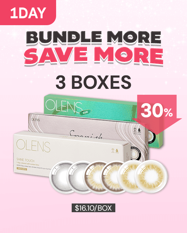 Product: [3Boxes] Boxing Day 1Day Bundle Kit, 1Day, 10lenses/box, available at $48.30 USD (30% off)