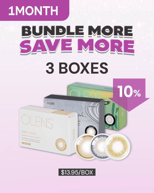 Product: [3Boxes] Boxing Day 1Month Bundle Kit , 1Month, 2lenses/box, available at $41.85 USD (10% off)