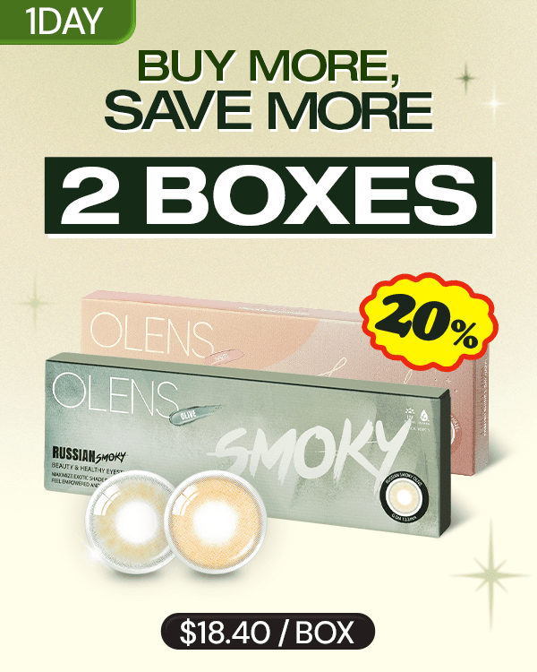 Product: [2Boxes] 1Day Bundle Kit, 1Day, 10lenses/box, rated 4.9 stars, based on 555 reviews, 20% off from list price