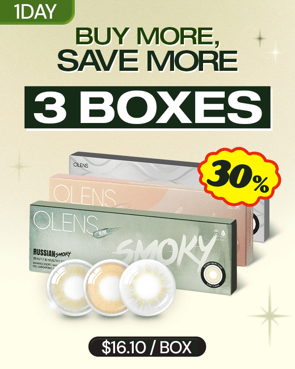 Product: [3Boxes] 1Day Bundle Kit, 1Day, 10lenses/box, rated 4.9 stars, based on 552 reviews, 30% off from list price