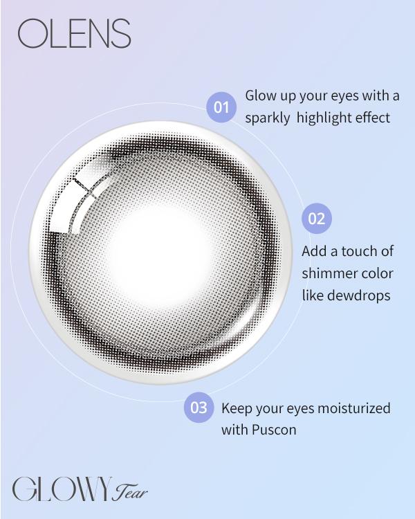 Glowy Tear Gray (10p) - 1Day, 10lenses/box - image 6