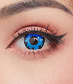 Blue Flame Halloween Contact Lenses