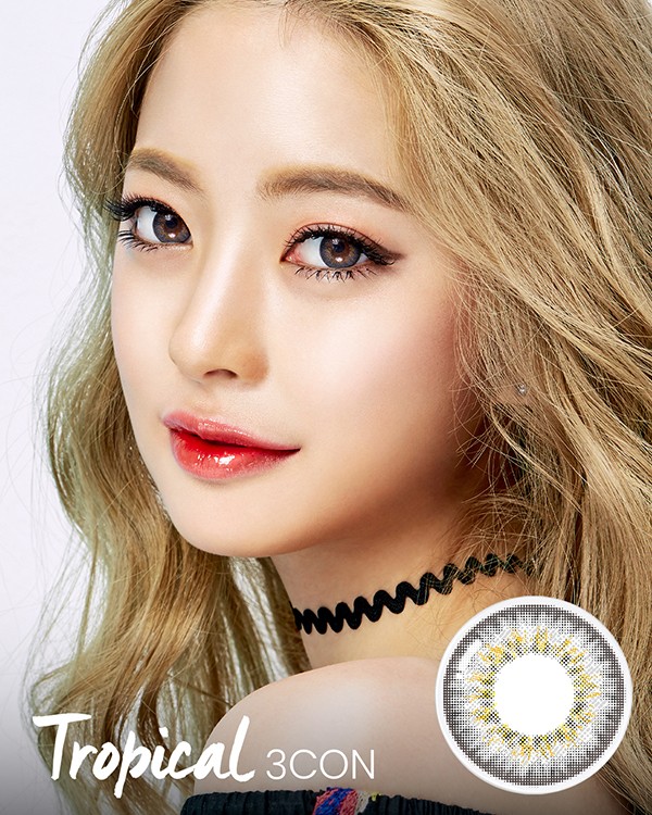 Tropical 3Con Gray - 1Month, 2lenses/box - image 1