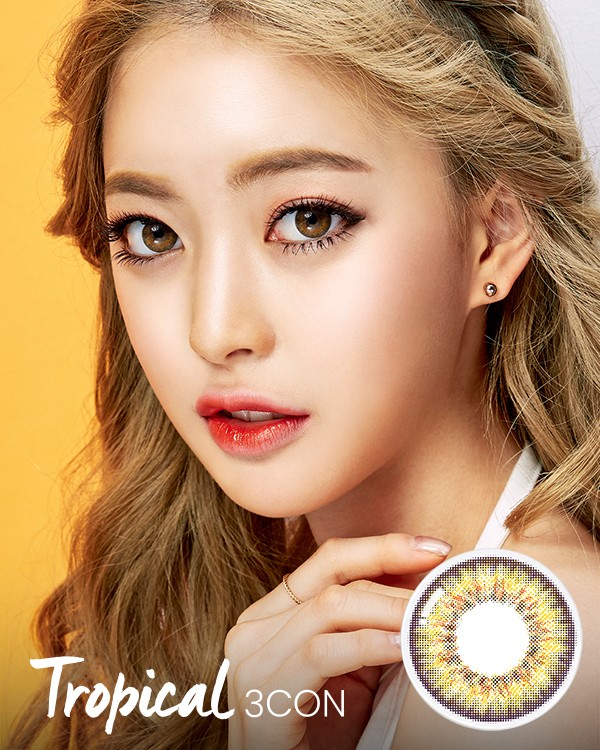 Tropical 3Con Brown - 1Month, 2lenses/box - image 1