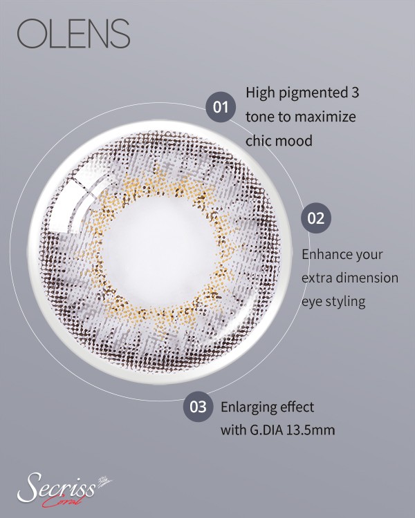 Secriss 3con Coral Gray (10p) - 1Day, 10lenses/box - image 6