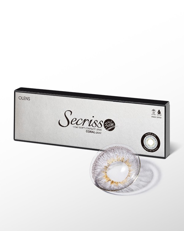 Secriss 3con Coral Gray (10p) - 1Day, 10lenses/box - image 7