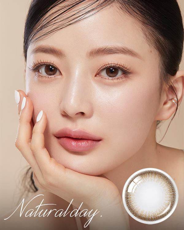 Product: Natural Day Brown (10p), 1Day, 10lenses/box, rated 4.8 stars, based on 25 reviews, available at $9.90 USD (56% off)