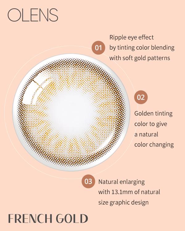 French Gold 3con Hazel (10p) - 1Day, 10lenses/box - image 5