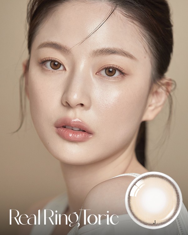 Real Ring Brown Toric (For astigmatism) - 1Month, 1pair/set - image 1