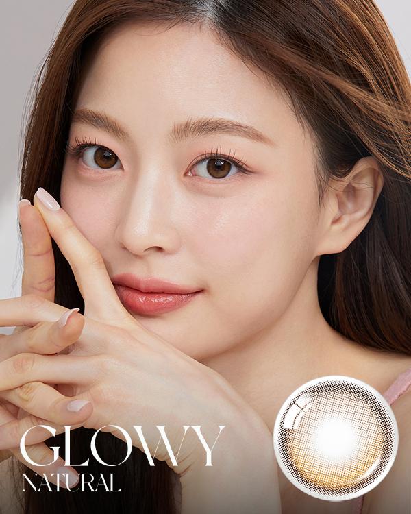 Glowy Natural Latte Brown - 1Month, 2lenses/box - image 1