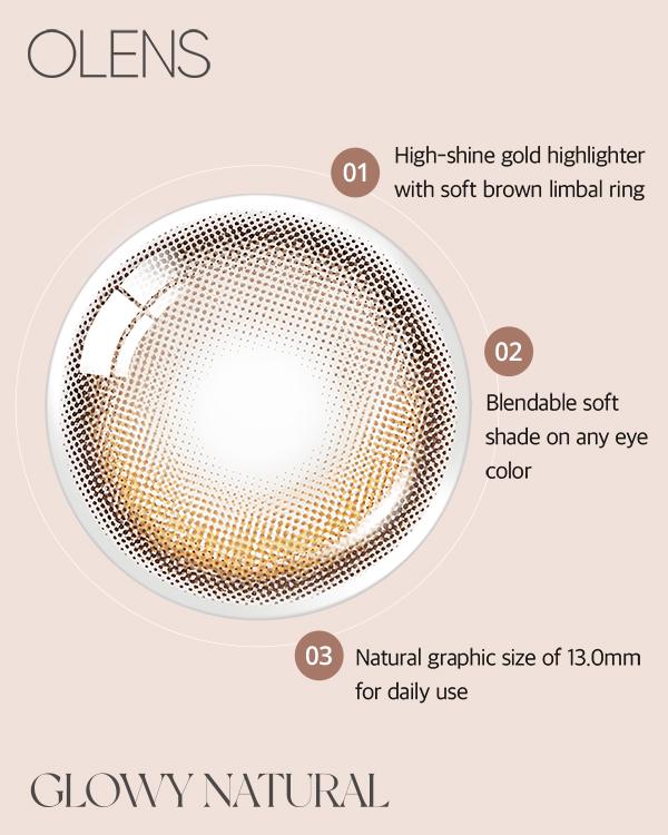 Glowy Natural Latte Brown - 1Month, 2lenses/box - image 6