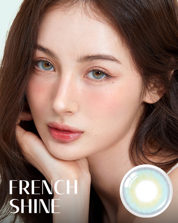 French Shine Aqua (10p) - 1Day, 10lenses/box - image 1