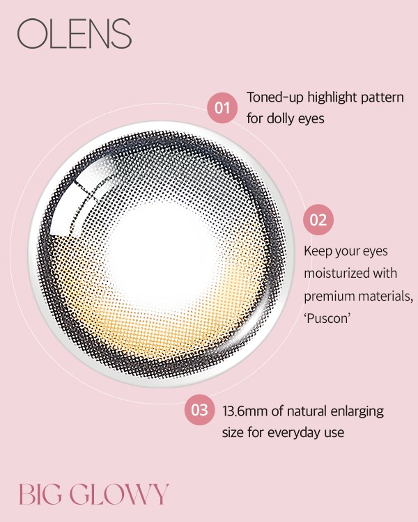 Big Glowy 1Day Mocha Brown(10p) - 1Day, 10lenses/box - image 6