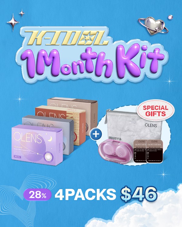 K-Idol 1Month Kit - 1Month, 2lenses/box - image 1
