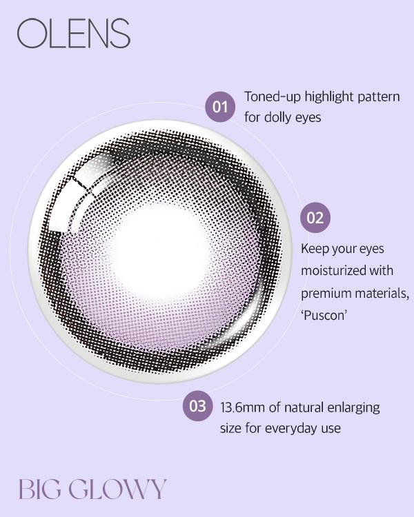 Big Glowy 1Day Lavender (10p) - 1Day, 10lenses/box - image 5